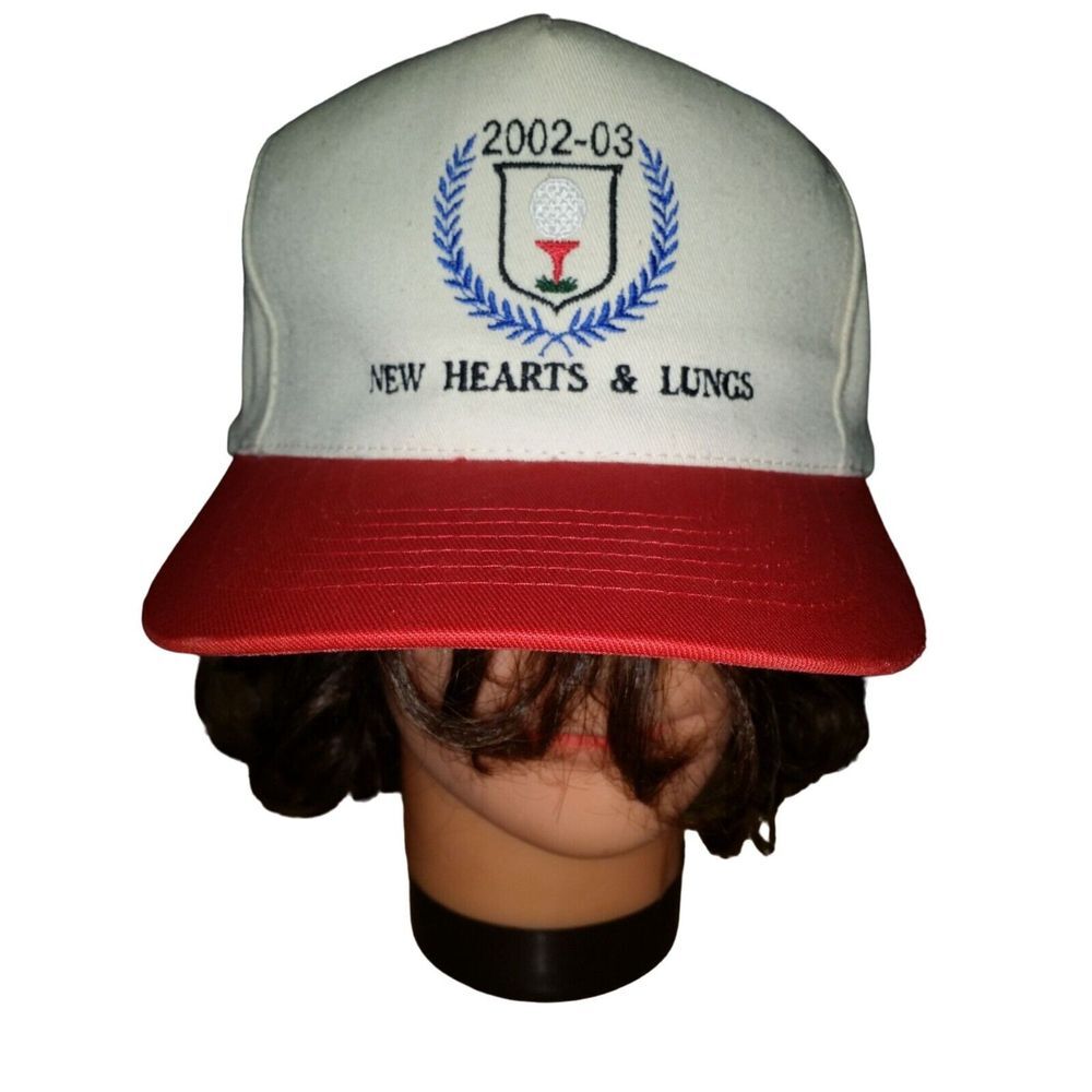Vintage Golf‎ Snapback Hat Men Sz OS 2002-2003 New Hearts & Lungs Athleisure